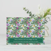 Feestelijke kerstkaart kaart (Staand voorkant)