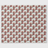 feestelijke kerstkerstfeestdag cadeaupapier (Vlak)