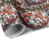 Feestelijke kerstkoekjes cadeaupapier (Rol Hoek)