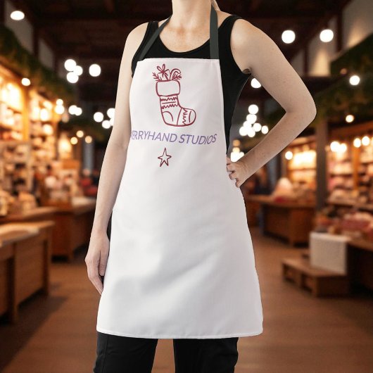 Feestelijke Kerstkous Artisan Holiday Schort