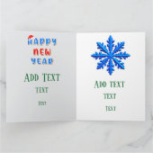 Feestelijke kerstkrans met kaarsversieringen kaart (Binnen)