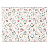 Feestelijke kerstkransen tafelkleed (Voorkant (Horizontaal))