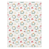 Feestelijke kerstkransen tafelkleed (Voorkant)