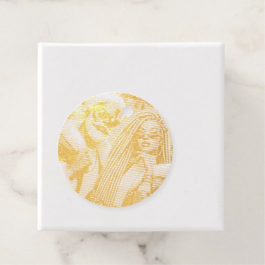 Feestelijke Kerstman Bedankjes Labels (Met doos)