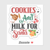 Feestelijke kerstman behandelt Sticker (Vel)