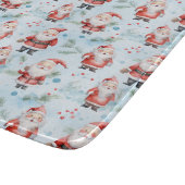 Feestelijke Kerstman Kerstpatroon Snijplank (Hoek)