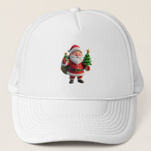 Feestelijke Kerstman met Kerstboom Trucker Pet