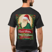 Feestelijke Kerstman T-shirt (Achterkant)