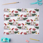 feestelijke kerstmanen, Poinsettia en Bells Tissuepapier (Craft)