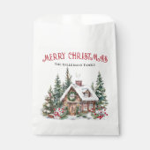 Feestelijke Kerstmis Bedankzakje (Voorkant)