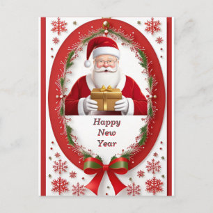 Feestelijke Kerstmis ❄️ Kerstman Cadeau Vakantie S Briefkaart