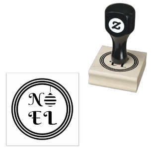 Feestelijke Kerstmis Noel Rubberstempel