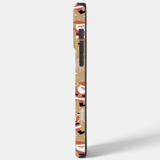 Feestelijke Kerstmis Santa Snowy Viering Case-Mate iPhone Case (Achterkant / Links)