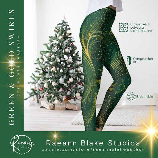 Feestelijke kerstontwerp Leggings