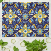 feestelijke kerstpatroon keukenhanddoek (Gevouwen)