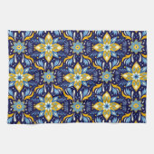 feestelijke kerstpatroon keukenhanddoek (Horizontaal)