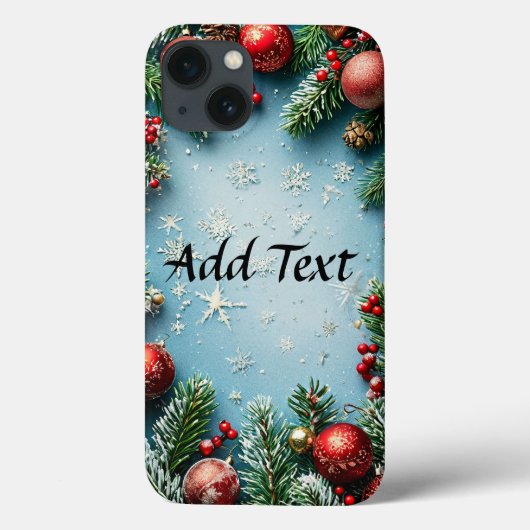 feestelijke kerstregeling Case-Mate iPhone case (Achterkant)