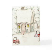 Feestelijke kerstscène