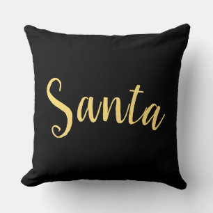 Feestelijke kerstscript op formeel modern Rich Bla Kussen