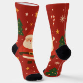 Feestelijke Kerstsfeer Sokken (Gebogen)