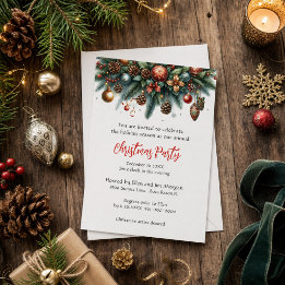 Feestelijke Kerstslinger Vakantiefeest   Kaart