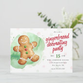 Feestelijke kerststolversierfeest kaart (Staand voorkant)