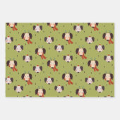 feestelijke kersttekenfilms inpakpapier vel (Voorkant 3)