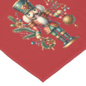 Feestelijke Kerstthema Notenkraker Korte Tafelloper (Hoek)