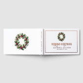 Feestelijke kerstvakantie bruiloft gastenboek (Volledig)