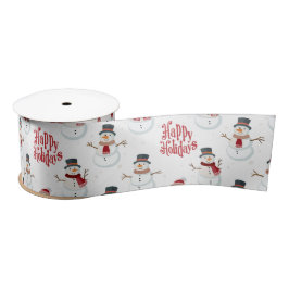 Feestelijke Kerstvakantie Custom Satin Ribbon Lint