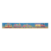 Feestelijke Kerstvakantie Custom Satin Ribbon Lint (Voorkant)