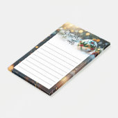 Feestelijke kerstvakantie post-it® notes (Schuin)
