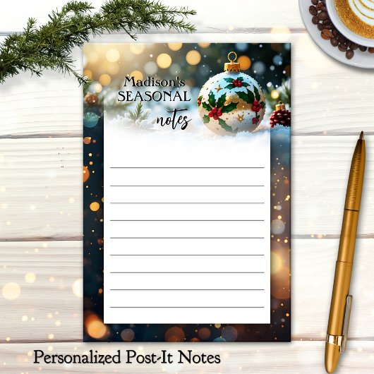 Feestelijke kerstvakantie post-it® notes