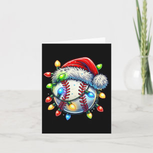 Feestelijke Kerstverkoop Design Santa Hat Sports P Kaart