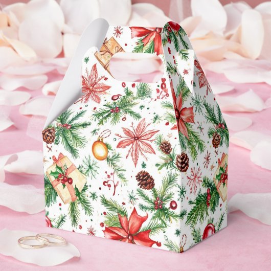 Feestelijke kerstversiering bedankdoosjes (Huwelijk)