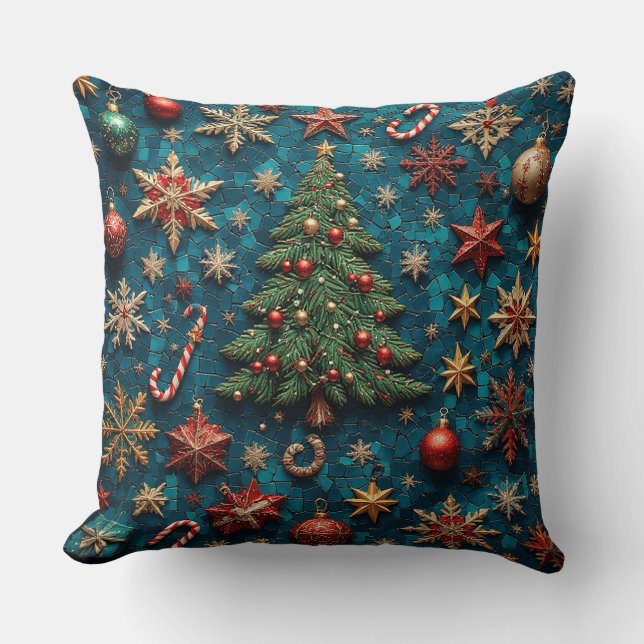 Feestelijke Kerstversiering Kussen (Voorkant)