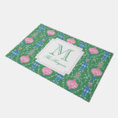 Feestelijke kerstversiering Monogram Deurmat (Schuin)