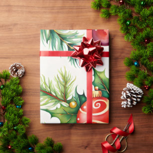 Feestelijke kerstversiering Patronen Cadeaupapier