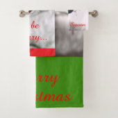 feestelijke kerstversieringen bad handdoek (Insitu)