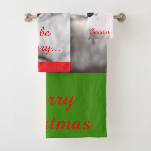 feestelijke kerstversieringen bad handdoek (Insitu)