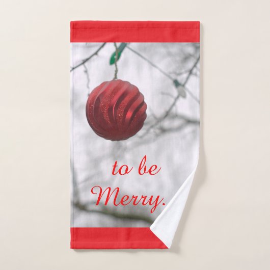 feestelijke kerstversieringen bad handdoek (Handdoek)