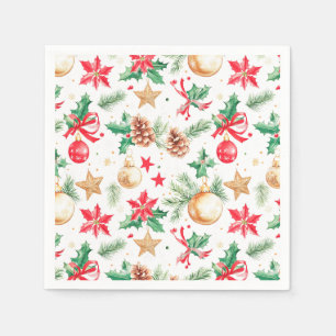 feestelijke kerstversieringen servet