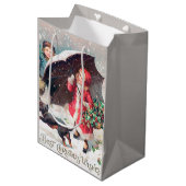 feestelijke kinder kerstfeestdag medium cadeauzakje (Voorkant Gekanteld)