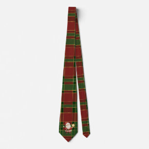 Feestelijke Klassieke Rood Groen Goud Tartan Sinte Stropdas