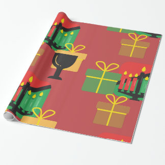 Feestelijke Kwanzaa Cadeaus Patroon Inpakpapier