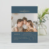 Feestelijke Label Flat Holiday Kaart (Staand voorkant)