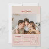 Feestelijke Label Flat Holiday Kaart (Voorkant)