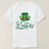 Feestelijke Leprechaun Pet St. Patrick's Day T-shi T-shirt (Design voorkant)