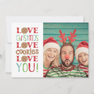 Feestelijke Leuke Schattigee Familie Kerstfoto Kaart
