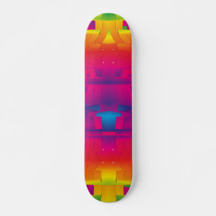 Feestelijke Levendige Kleur Indiaas Patroon Skateboard